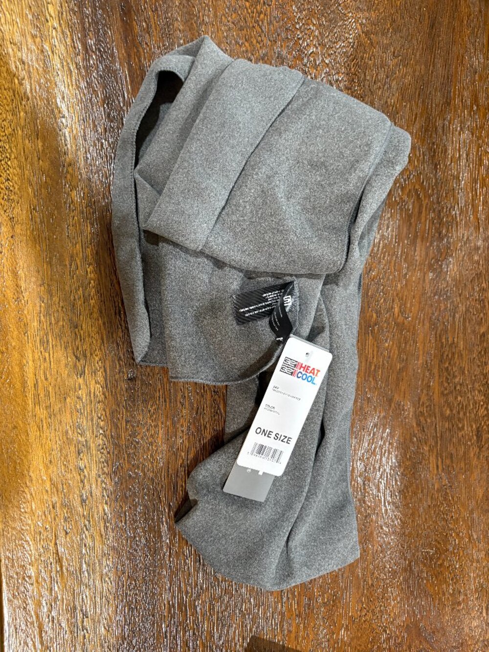 32° Heat Cool Fog Scarf Neck Wrap Gray Charcoal NWT NEW